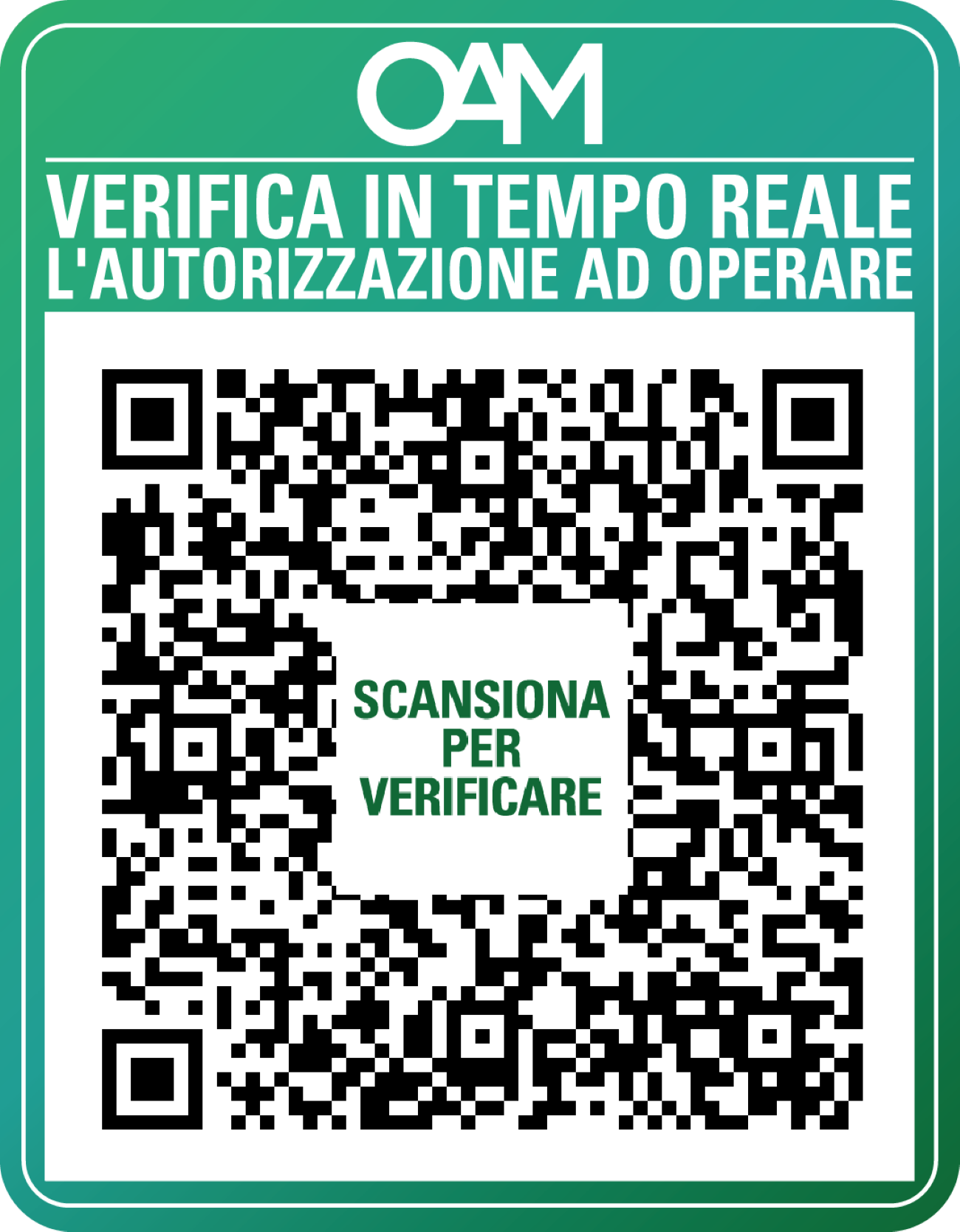 OAM Certificato